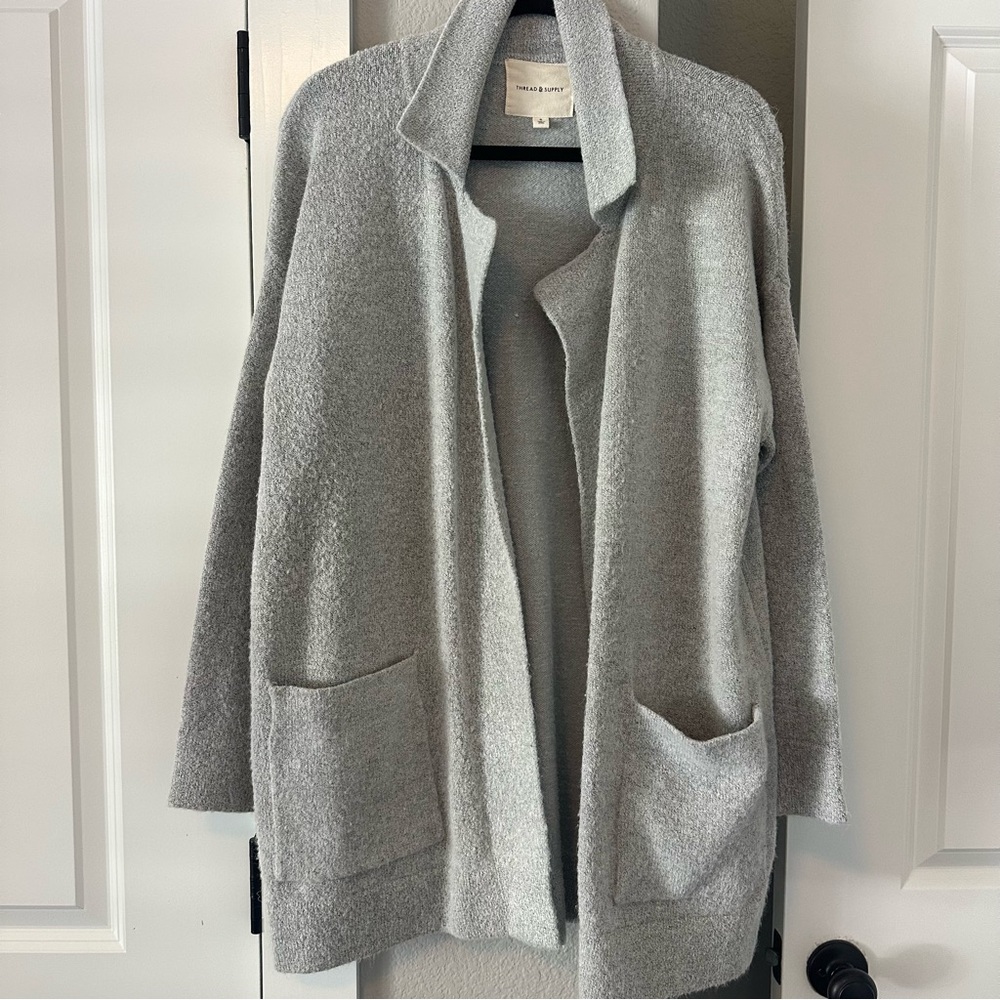 Thread & Supply Light Gray Women's Cardigan